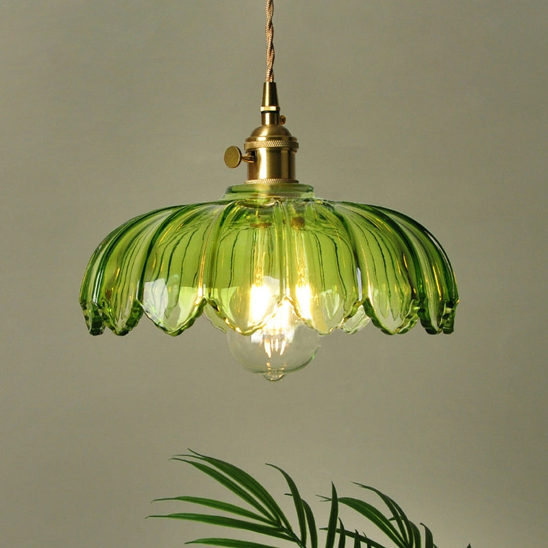 Vintage Bloemen Hanglamp voor Retro en Moderne Interieurs 9