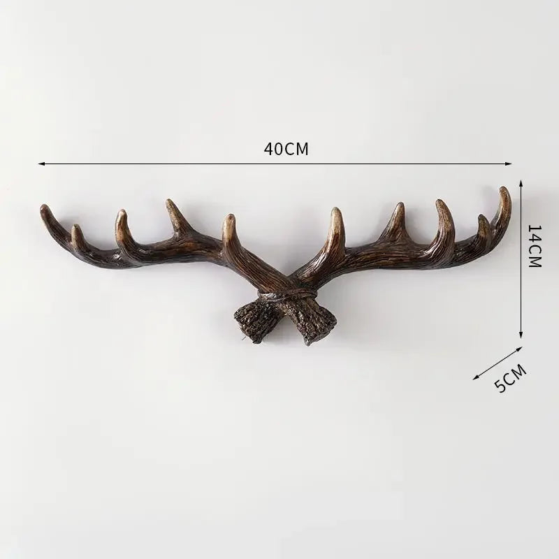 Vintage Wandhaak Antler Retro Stijl voor Thuis 10