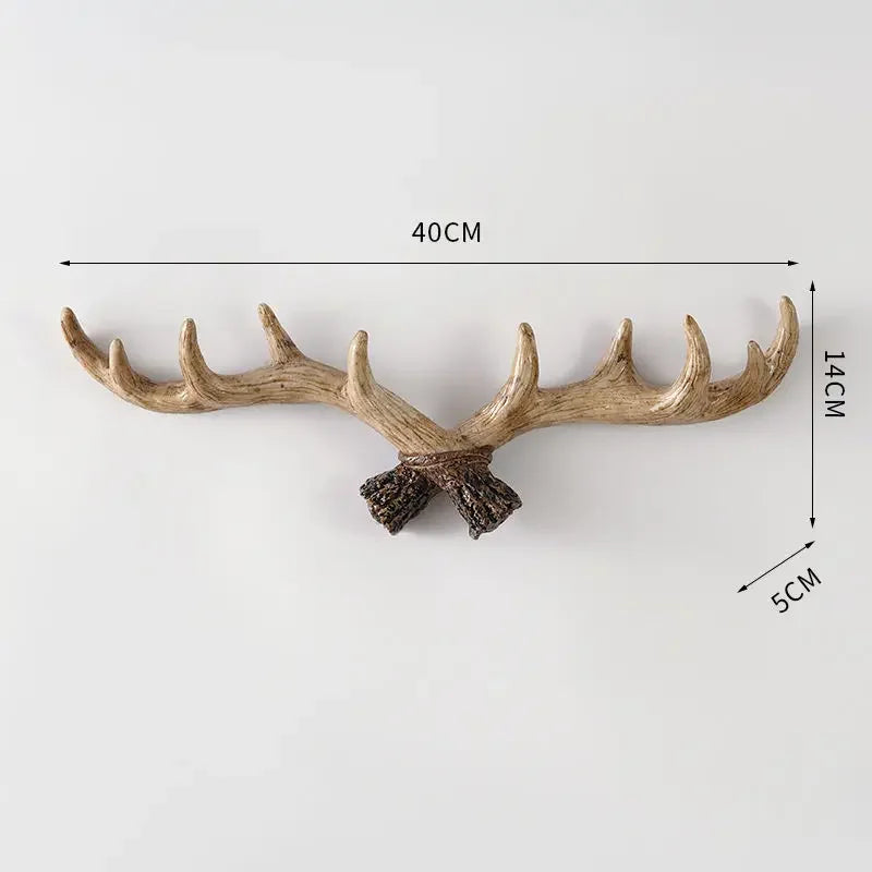 Vintage Wandhaak Antler Retro Stijl voor Thuis 8
