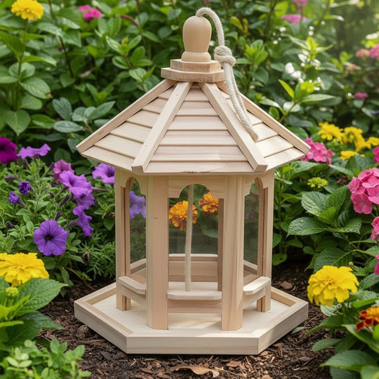 Vogelhuisje met Geïntegreerd Watersysteem voor Tuin 1