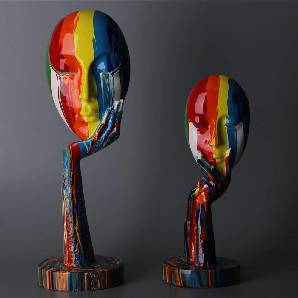 Vrouwelijke Kunstdecoratie Masker Modern 2