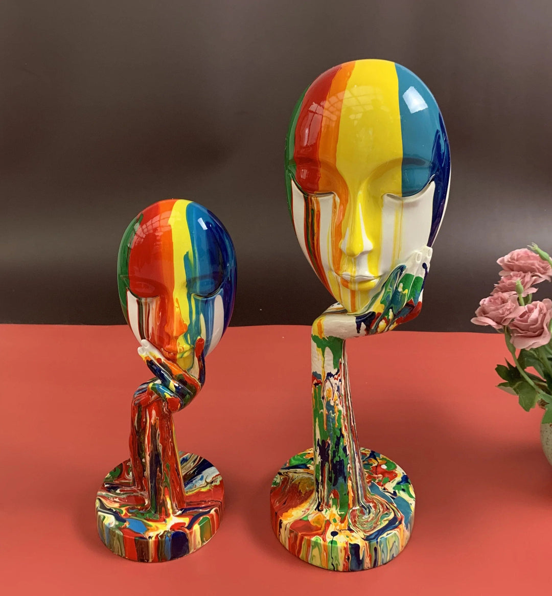 Vrouwelijke Kunstdecoratie Masker Modern 3