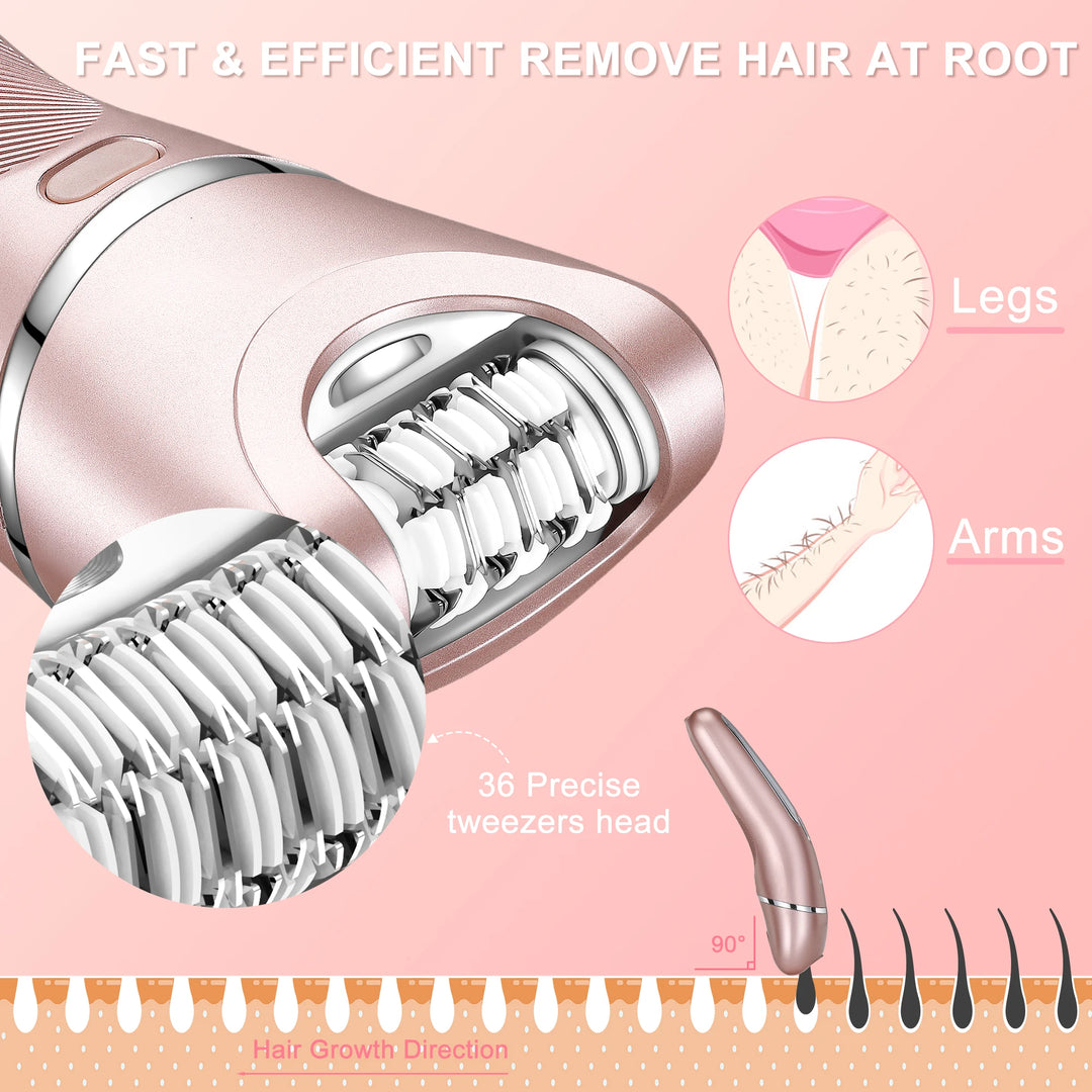 Vrouwen 3-in-1 Epilator Compact Scheerapparaat voor Gladde Huid en Bikinilijn 1