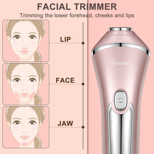 Vrouwen 3-in-1 Epilator Compact Scheerapparaat voor Gladde Huid en Bikinilijn 3