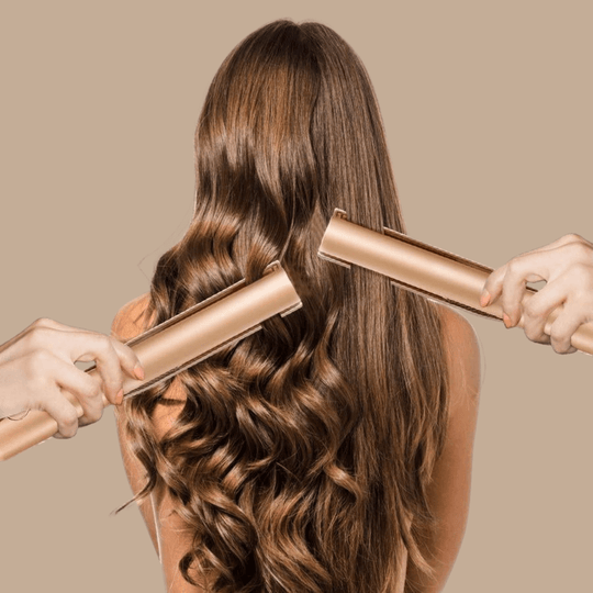 Vrouwen Haarstyler 2-in-1 Voor Krullen en Steil Haar Met Instelbare Temperatuur 2