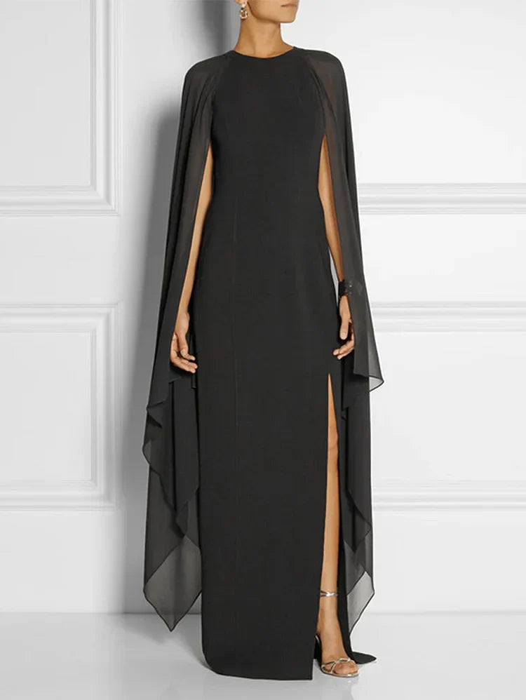 Vrouwen Maxi Jurk Met Dijsplitzoom 1