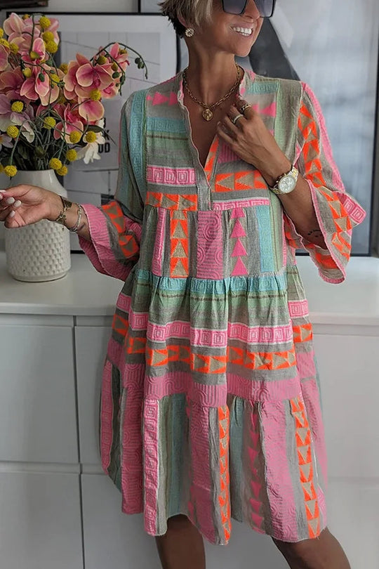 Vrouwen Vintage Jurk Klassiek Comfortabel 2