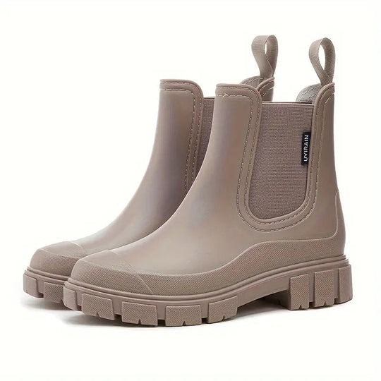 Vrouwen Waterdichte Regenlaarzen met Antislip Zool 0