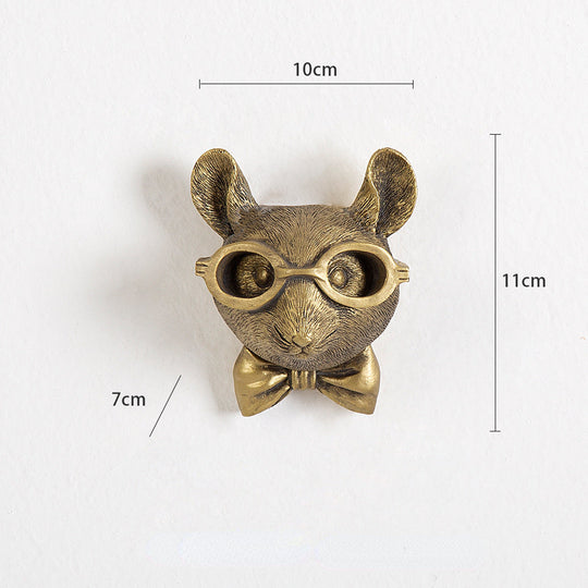 Wanddecoratie Dierenkop Frankie Voor Woonkamer en Slaapkamer 0