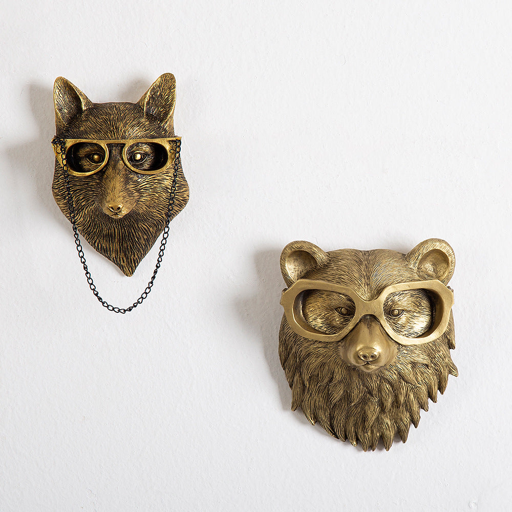 Wanddecoratie Dierenkop Frankie Voor Woonkamer en Slaapkamer 3