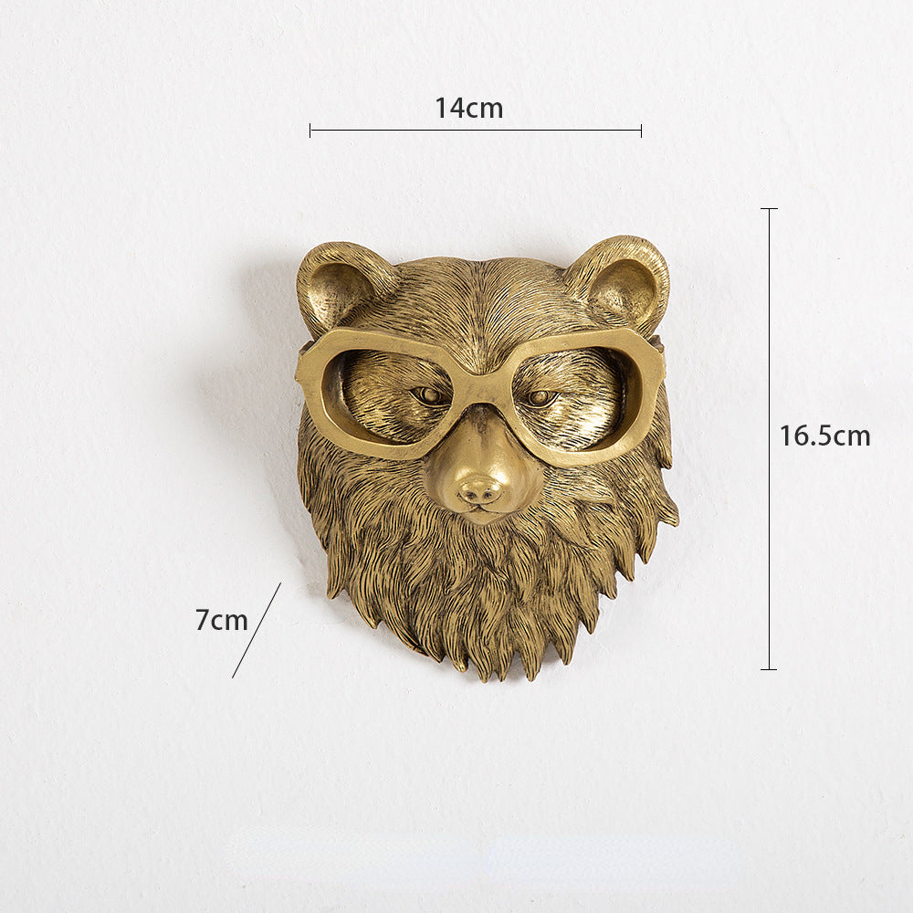 Wanddecoratie Dierenkop Frankie Voor Woonkamer en Slaapkamer 8