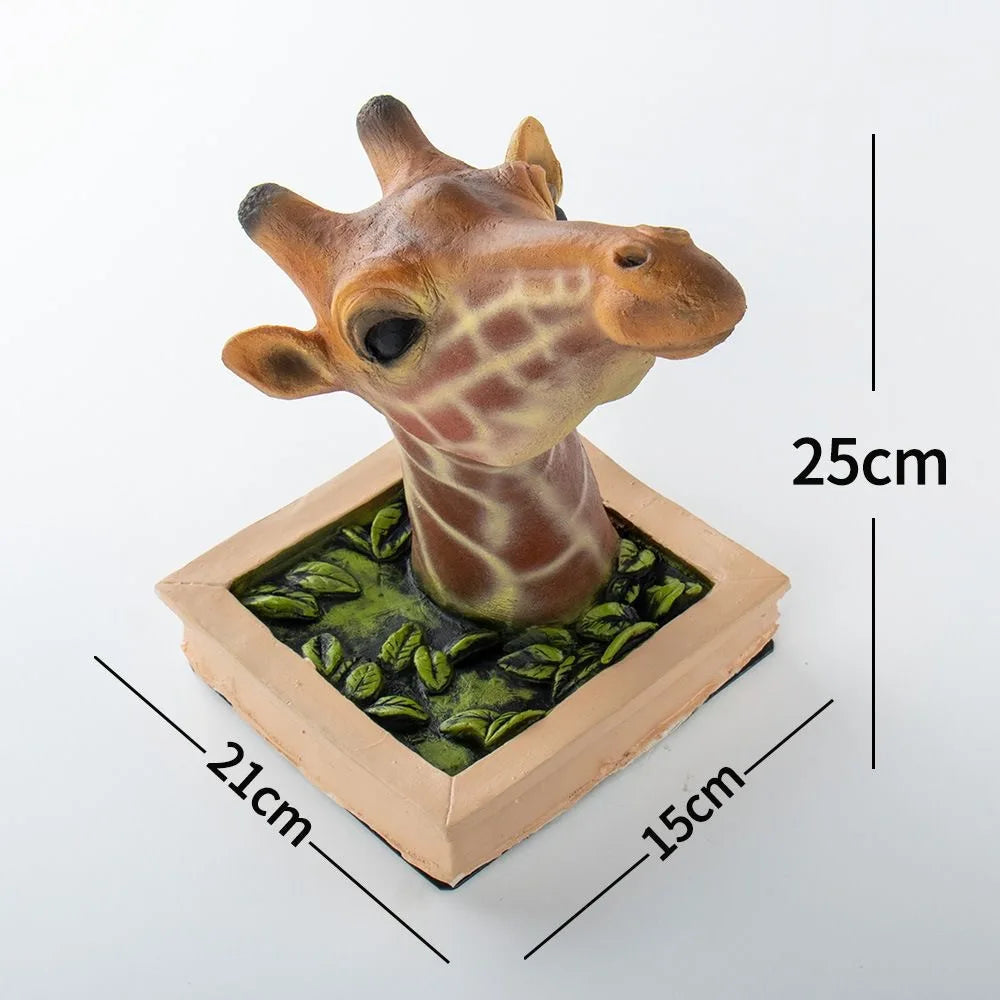 Wanddecoratie Giraffenkop 3D Sculptuur 5