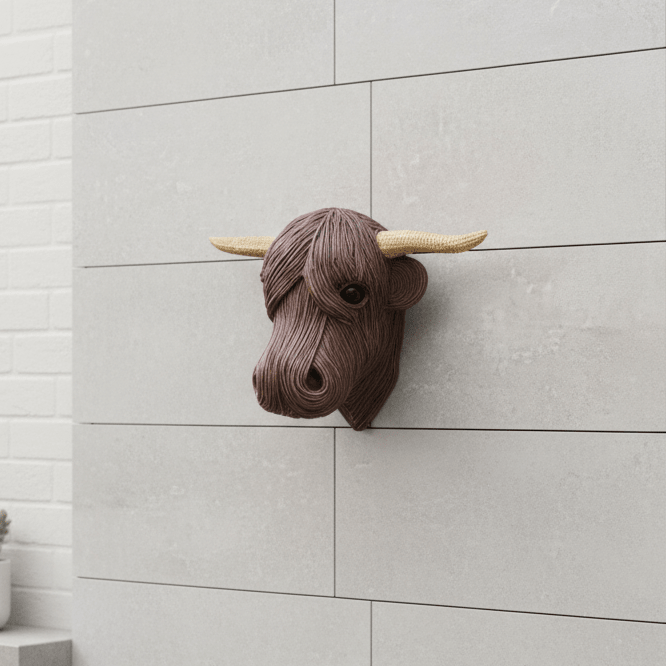 Wanddecoratie Koeienkop Rustiek Stijl 0