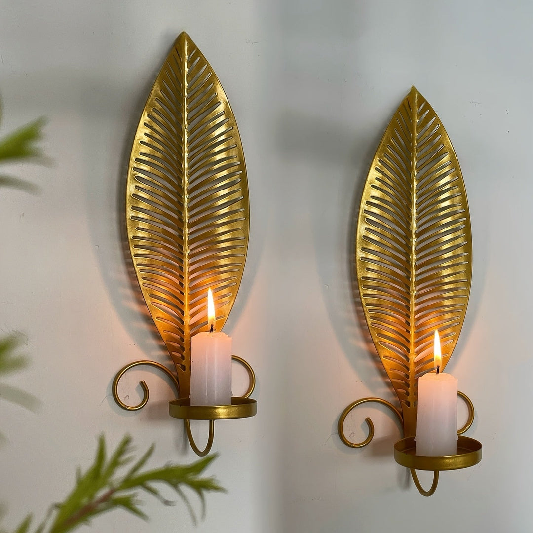 Wandkandelaar Bladmotief Scandinavisch Design voor Binnengebruik 1