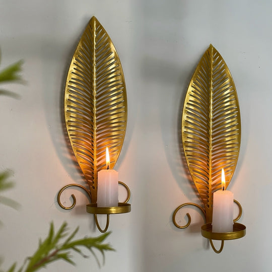 Wandkandelaar Bladmotief Scandinavisch Design voor Binnengebruik 1