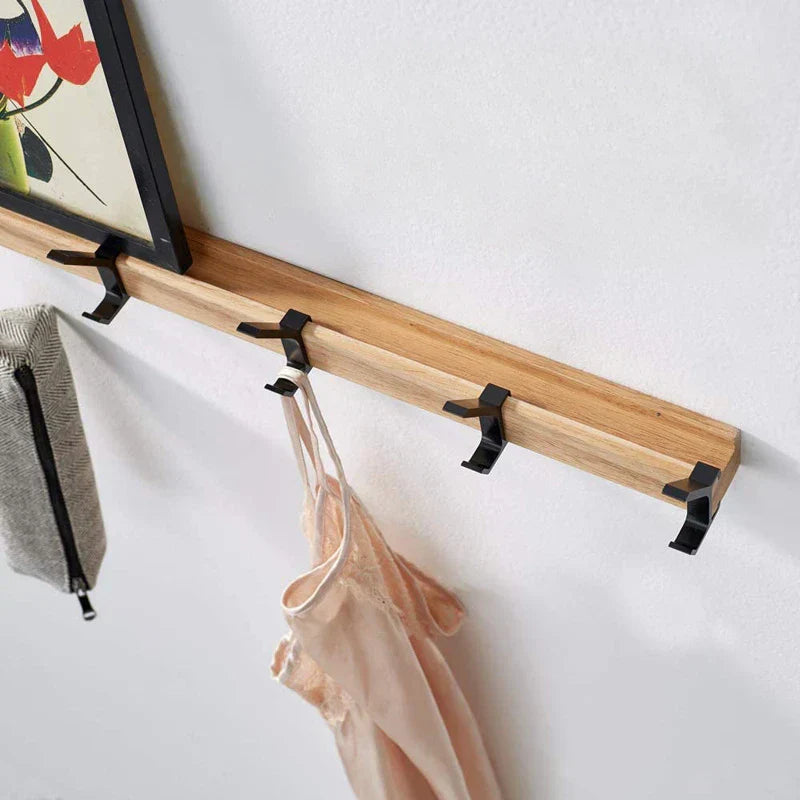 Wandkapstok met Beweegbare Haken Scandinavisch Design voor Jassen en Accessoires 1