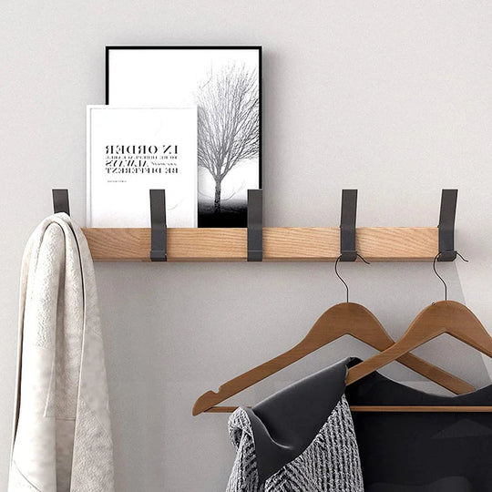 Wandkapstok met Beweegbare Haken Scandinavisch Design voor Jassen en Accessoires 2