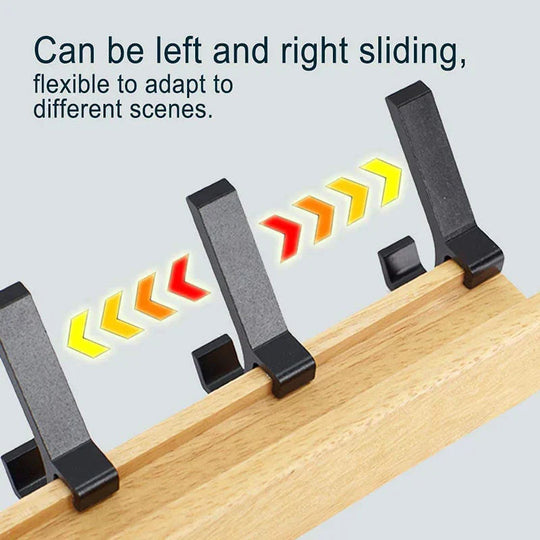 Wandkapstok met Beweegbare Haken Scandinavisch Design voor Jassen en Accessoires 4