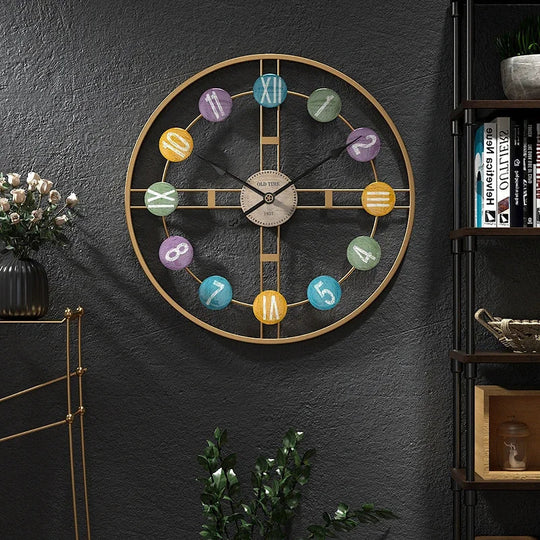 Wandklok Met Romeinse Cijfers 3D Stijlvol 1