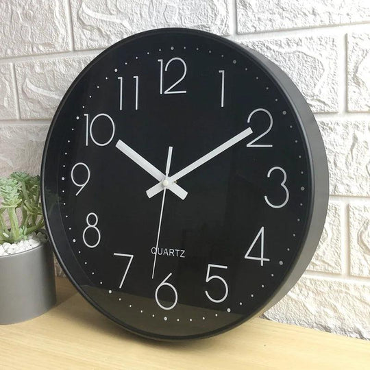 Wandklok Minimalistisch Design 30 cm Stille Beweging 6