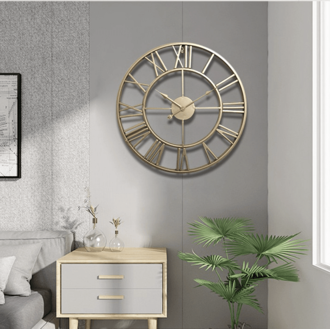 Wandklok Skelet Design Stille Beweging voor Thuis en Kantoor 2