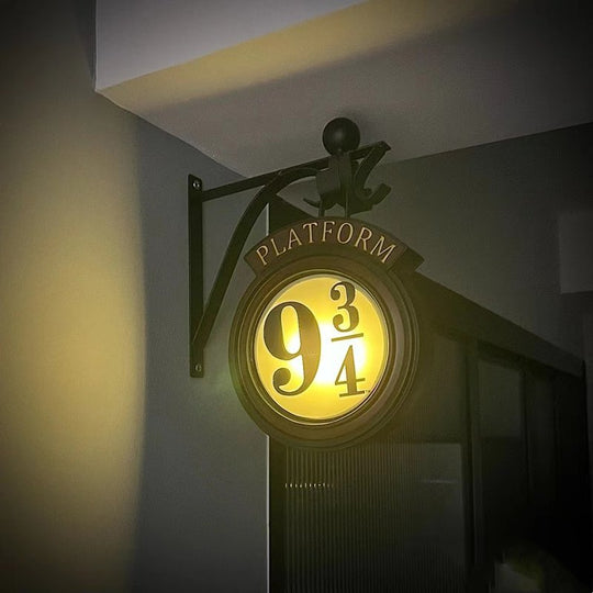 Wandlamp Metro Station 9 3/4 voor Harry Potter Fans 0