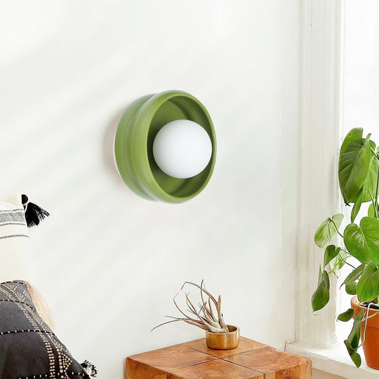 Wandlamp Ronde Keramische Stijl Modern voor Binnengebruik 8