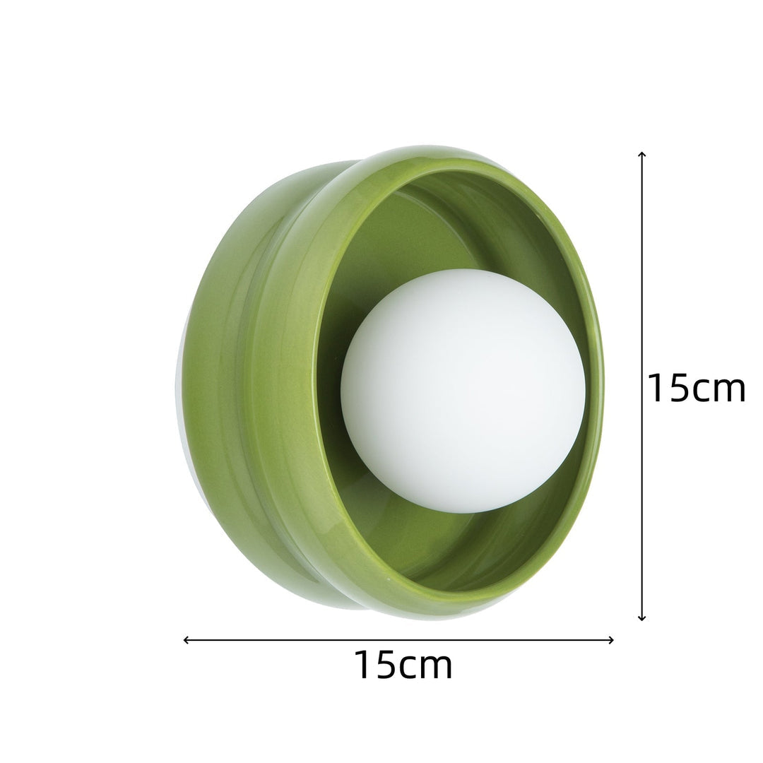 Wandlamp Ronde Keramische Stijl Modern voor Binnengebruik 9