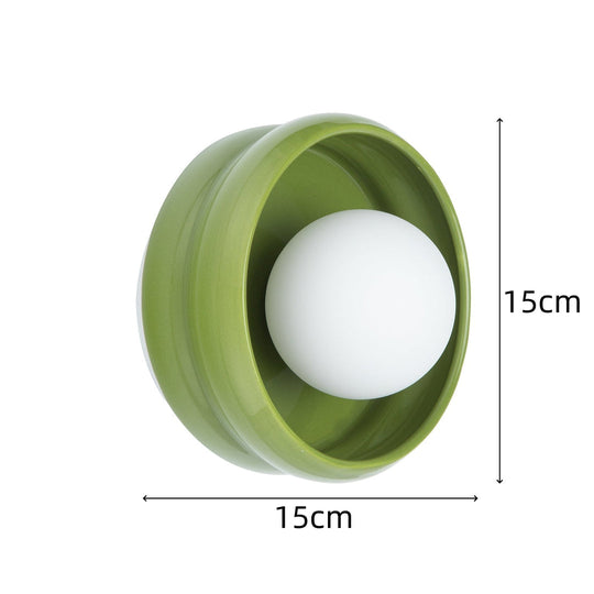 Wandlamp Ronde Keramische Stijl Modern voor Binnengebruik 9