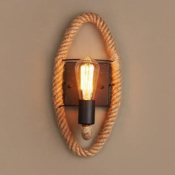 Wandlamp Vintage Touwstijl voor Binnen - Uniek Ontwerp voor Woonkamer en Slaapkamer 2