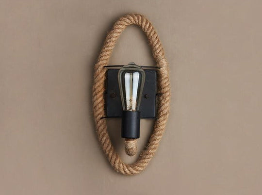 Wandlamp Vintage Touwstijl voor Binnen - Uniek Ontwerp voor Woonkamer en Slaapkamer 3