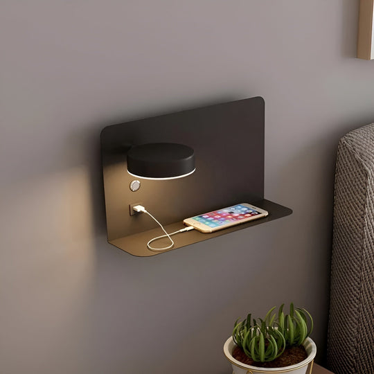 Wandlamp met USB-oplader en Schakelaar voor Slaapkamer 0