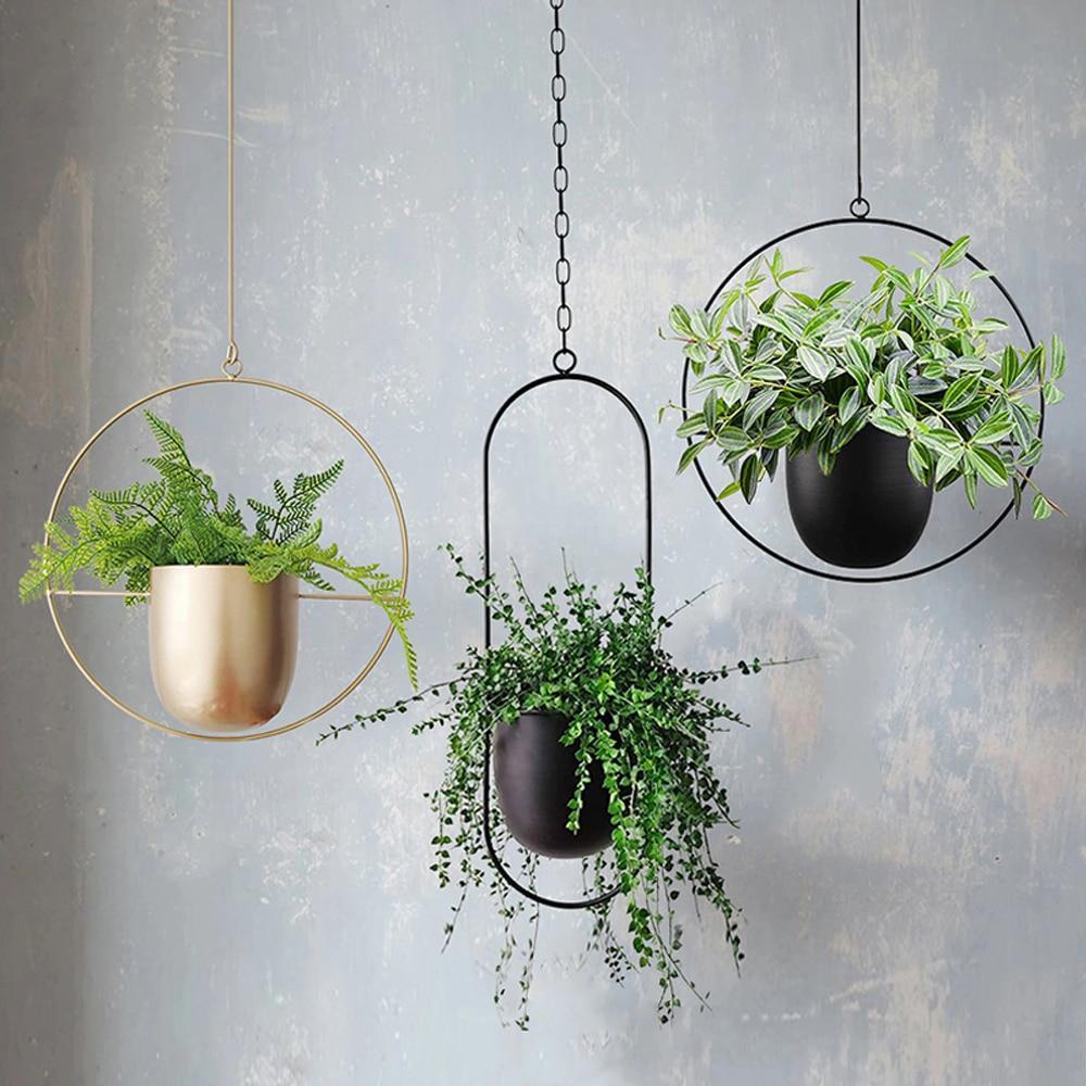 Wandplantenhanger Minimalistisch Met Verstelbare Ketting 5