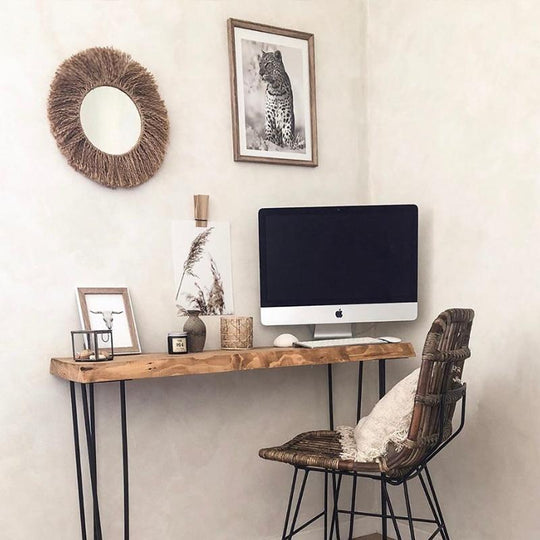 Wandspiegel Boho Stijl met Henneptouw 4