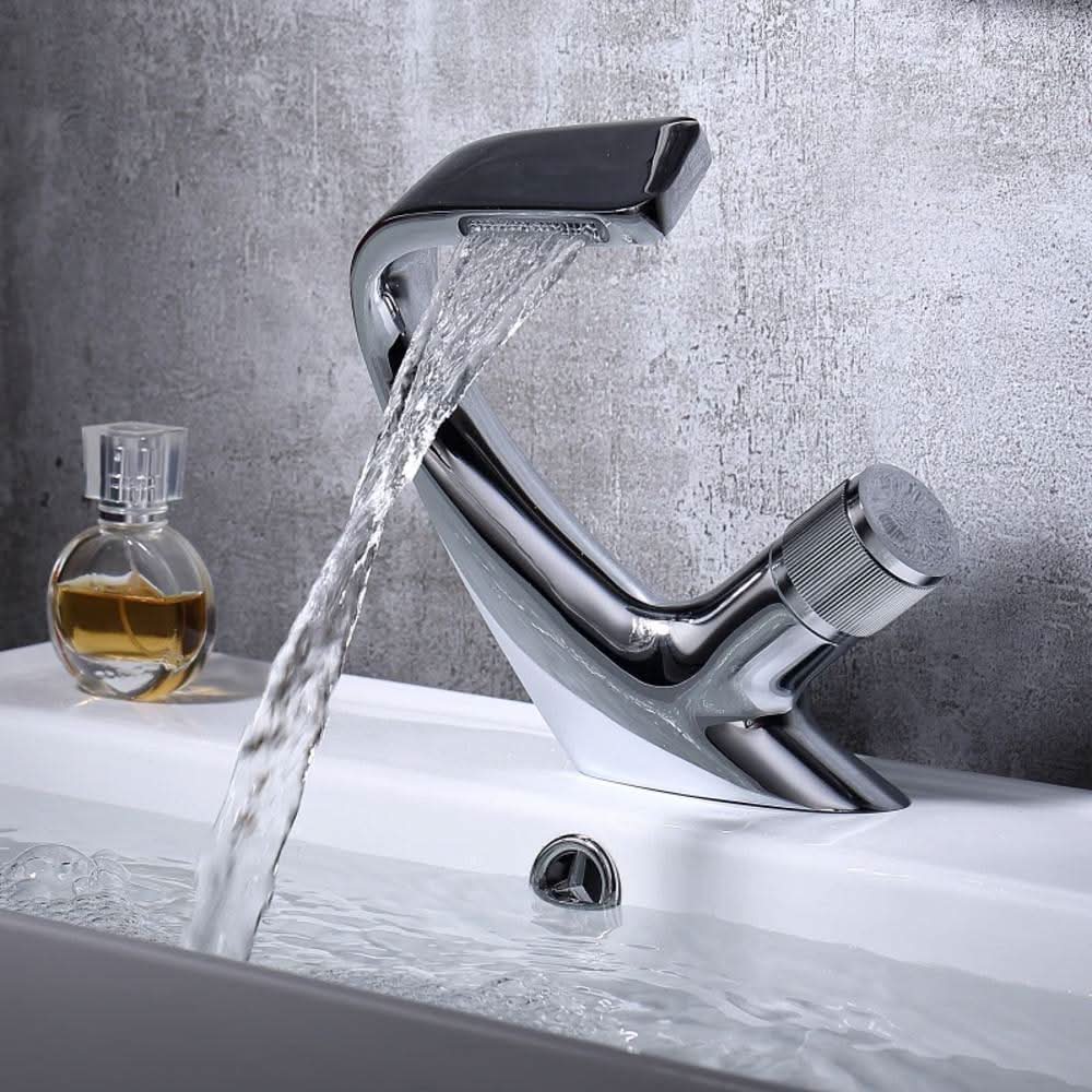 Wastafelkraan Waterval Eengreeps Modern 11