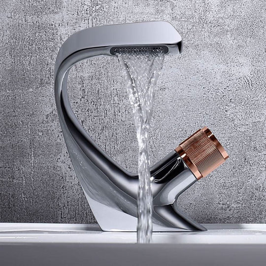 Wastafelkraan Waterval Eengreeps Modern 12