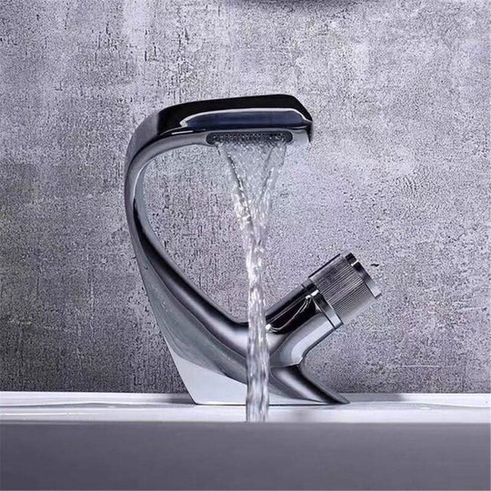 Wastafelkraan Waterval Eengreeps Modern 4