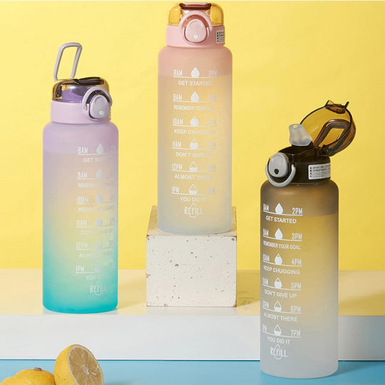 Waterfles met Motivatie en Tijdschema 2