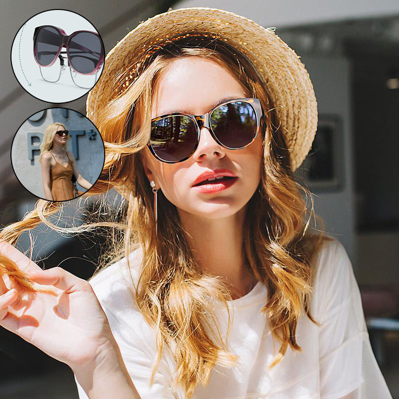 Zonnebril Dames Cat-Eye Stijl Voor Brildragers Met Gepolariseerde Lenzen 1
