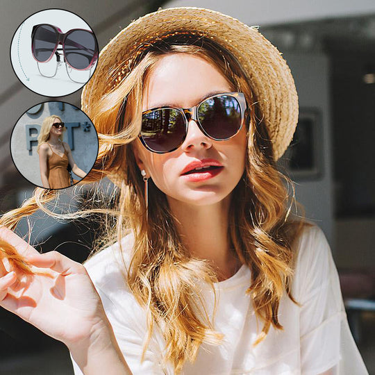 Zonnebril Dames Cat-Eye Stijl Voor Brildragers Met Gepolariseerde Lenzen 1