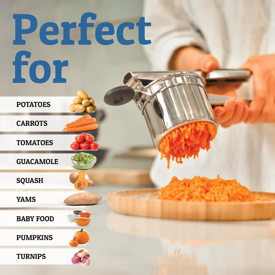 Zware Aardappelstamper voor Romige Aardappelpuree en Groenten 8