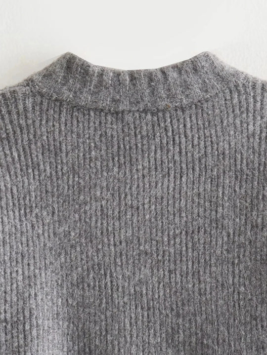 Vintage damestrui met ronde hals