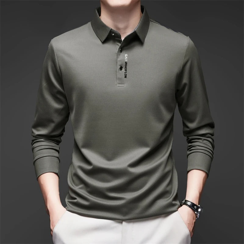 Heren casual shirt met lange mouwen