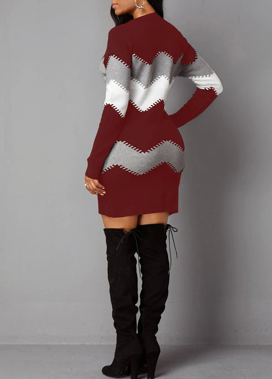 Vrouwen Vintage Strip Boho Jurk