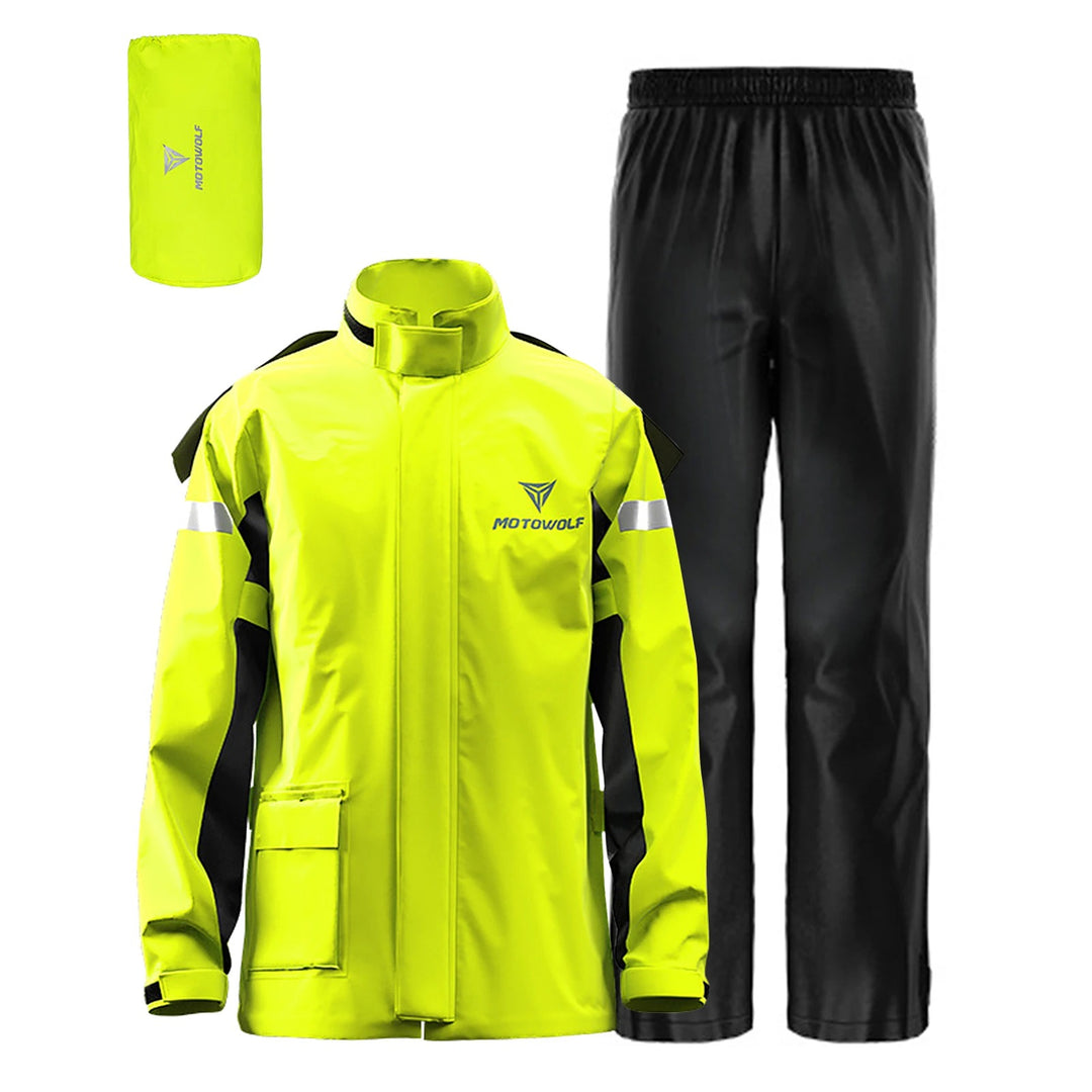 Reflecterend motorregenpak