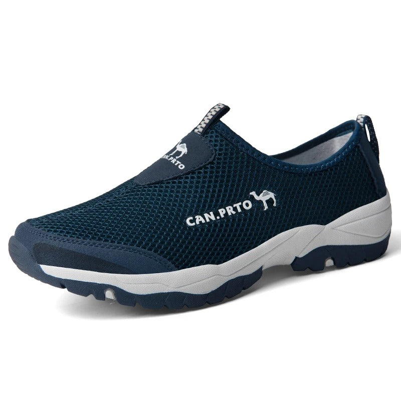 Heren mesh slip-on sneakers