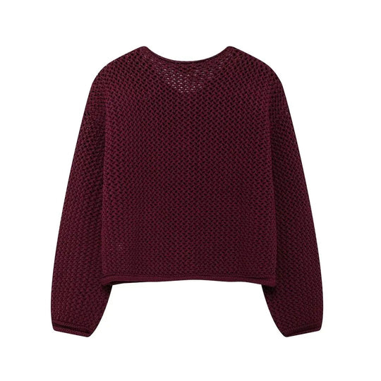 Dames Vintage Trui Cardigan