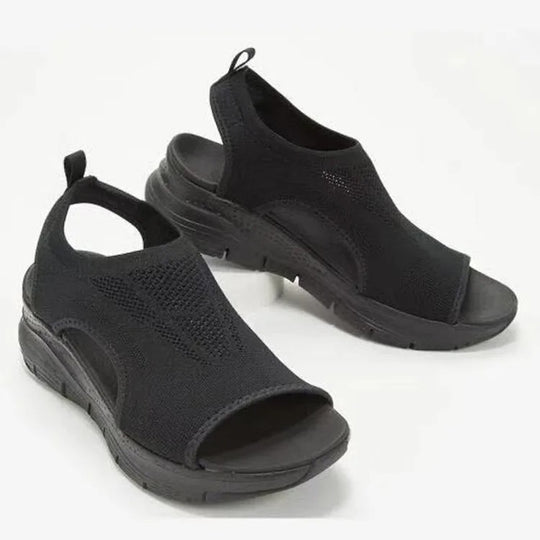 Mesh Wedge Platform Sandalen voor Dames