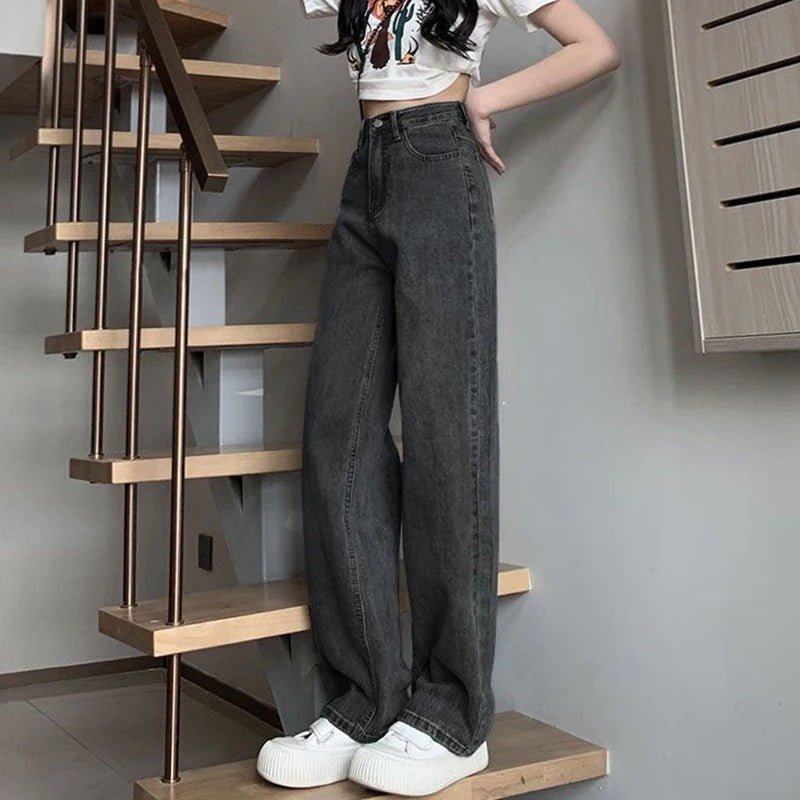 Vintage wijde jeans voor dames