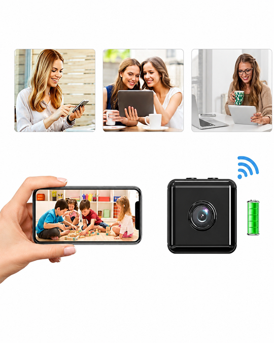 Draadloze Mini Beveiligingscamera 1080P voor Binnen en Buiten